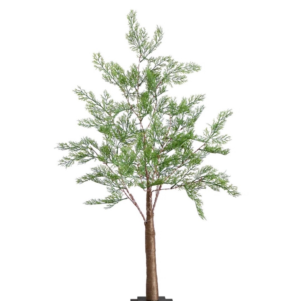 NWT! 3-Ft. Pre-lit Artificial Cypress Tree, Warm White LED